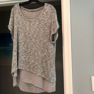 Olivia Moon Layered Sweater Short Sleeve